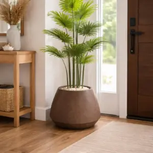 Artificial Palm Tree in Stone Planter