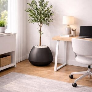Artificial Greenery in Stone Planter