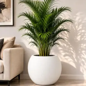 Round Fiber Garden Planter