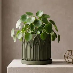 Gothic Arch 3D Printed Planter with Drainage Tray