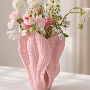 Sculptural Wavy Flower Vase