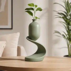 Cascading Sculptural Flower Vase